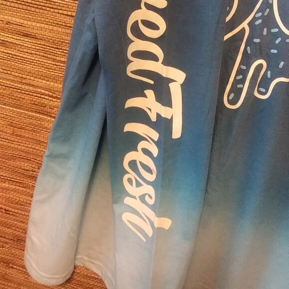 Fresh Laundry Blue Ombre Long Sleeve Tee Shirt - Size Large - Picture 9 of 12